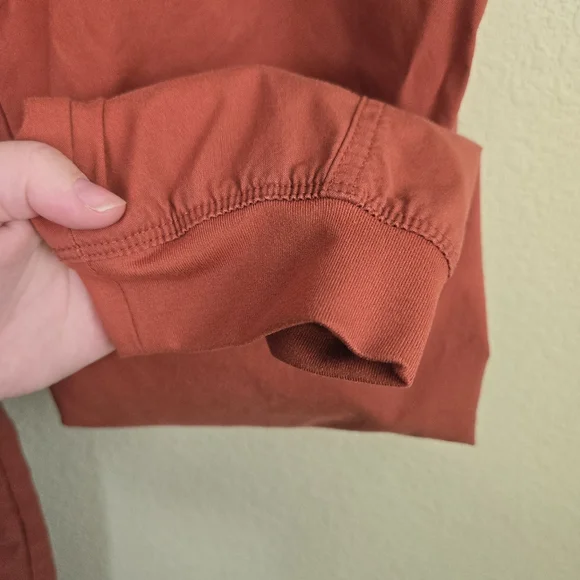 Prana Kanab Clay Rust Orange Organic Cotton Blend Jogger Hiking Pants Sz S - Picture 9 of 16